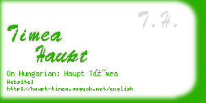 timea haupt business card